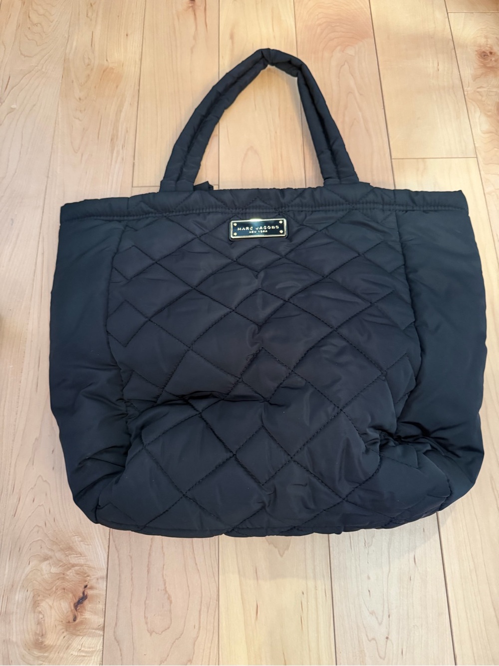 Marc Jacobs Quilted Black Nylon Tote